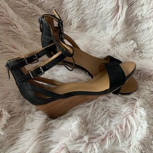 Franco Sarto Black wedge sandal
